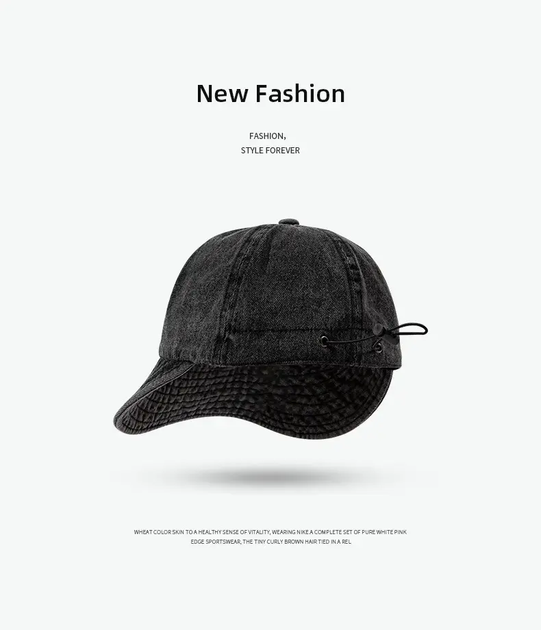 Japanese Style Women Sunscreen Hat Denim Duck 85g — feature 4