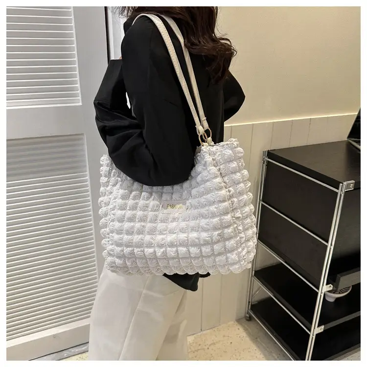 Purple Pleated Handbag for Women Autumn Winter — feature 17