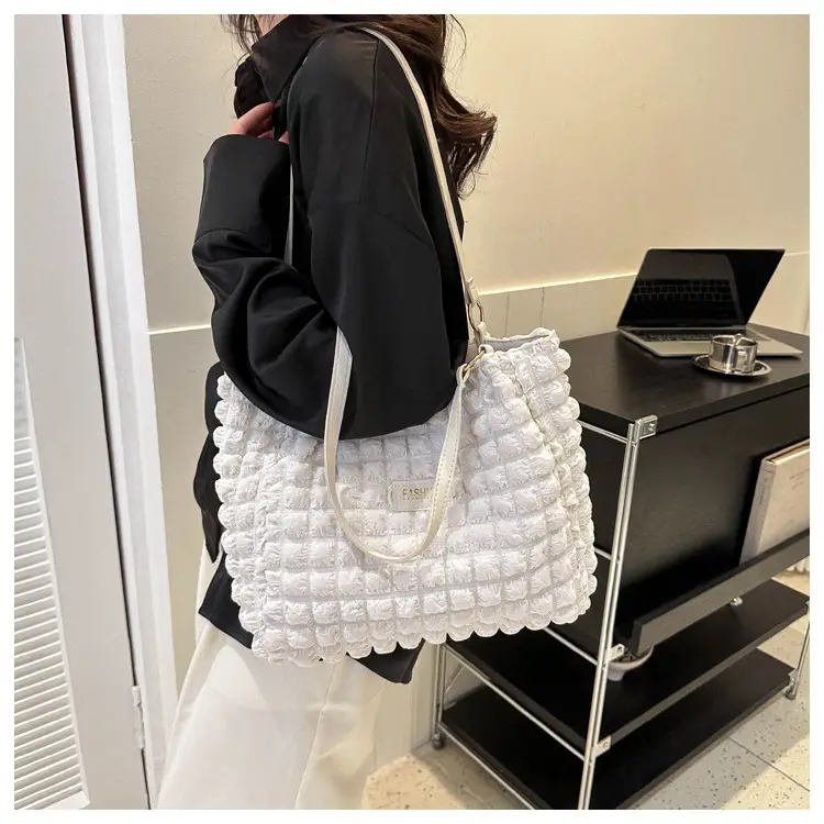 Purple Pleated Handbag for Women Autumn Winter — feature 18