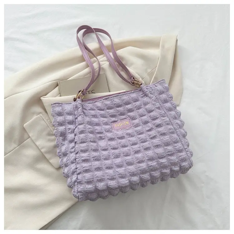 Purple Pleated Handbag for Women Autumn Winter — feature 25
