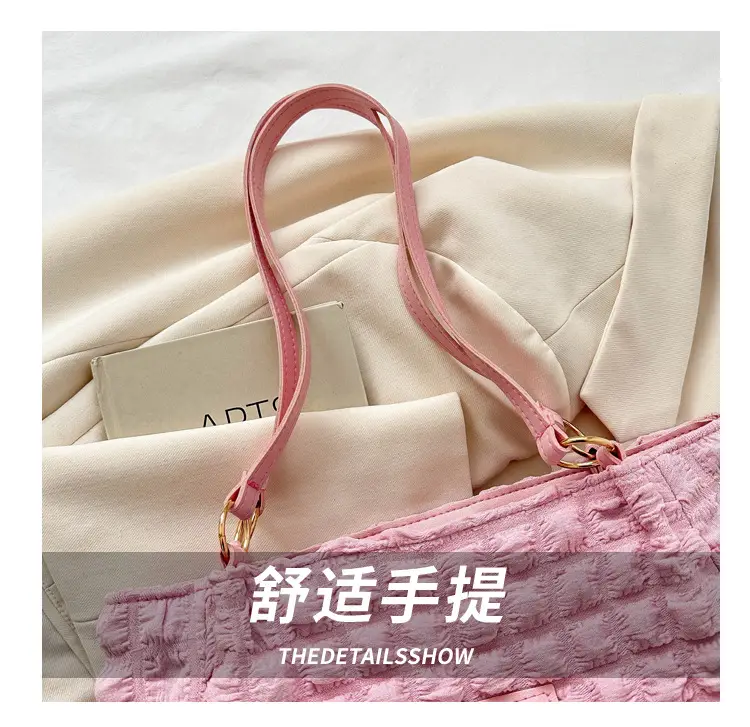 Purple Pleated Handbag for Women Autumn Winter — feature 5