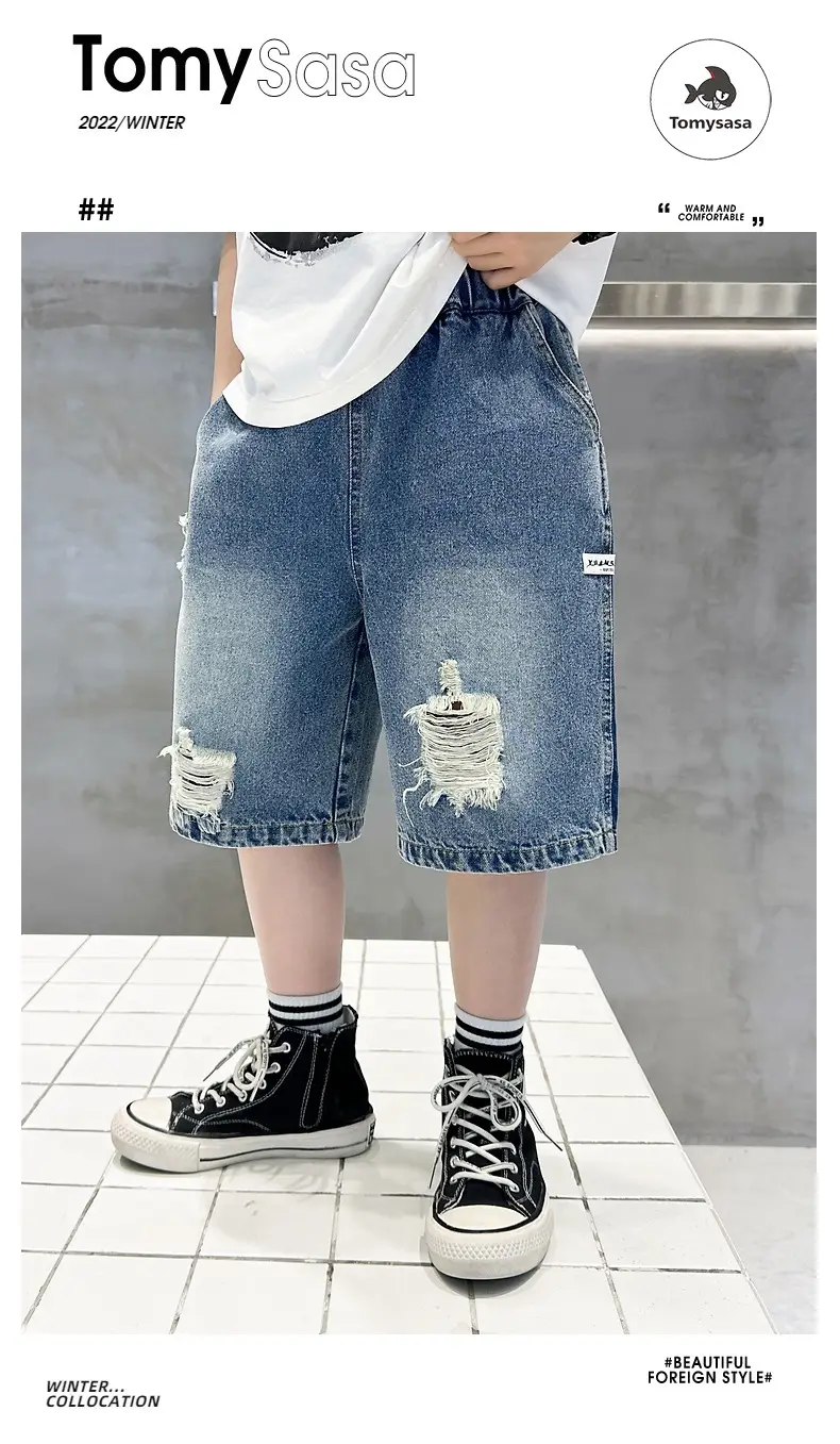 Korean Style Ripped Denim Shorts for Girls 2026 — feature 1