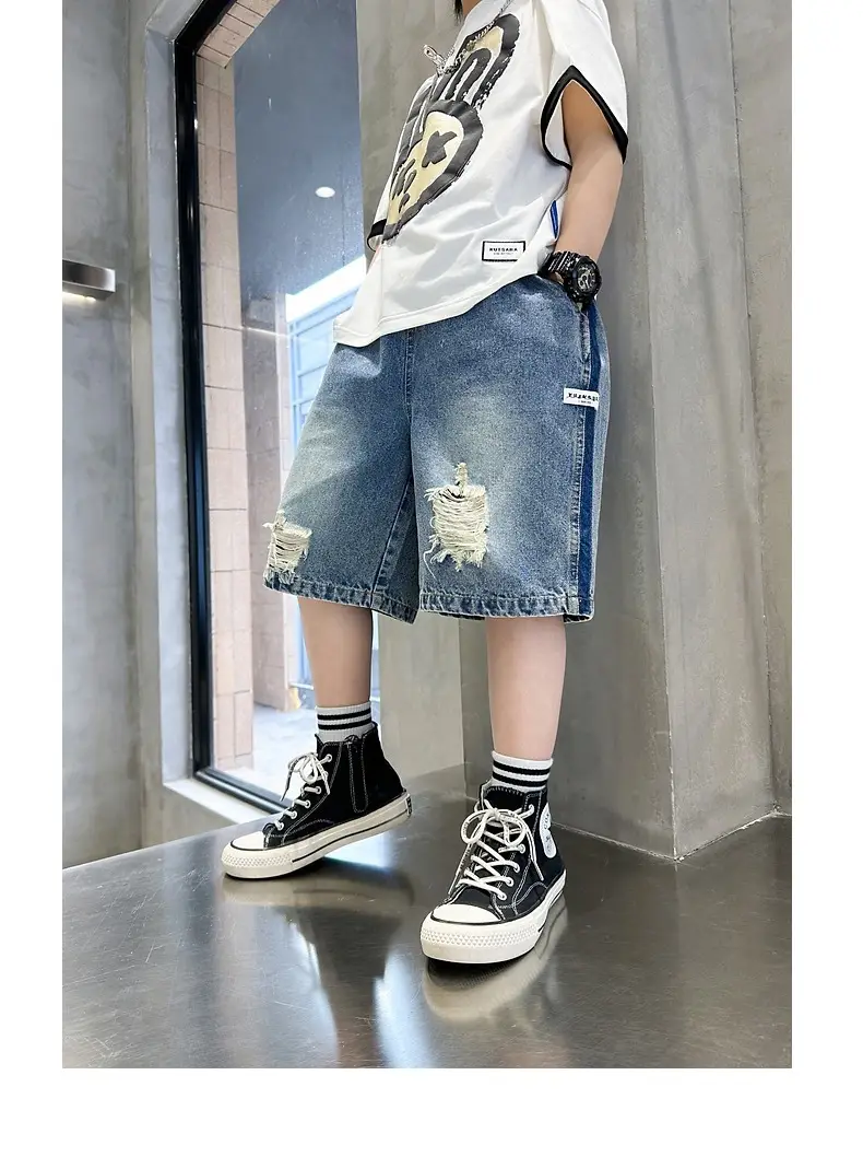 Korean Style Ripped Denim Shorts for Girls 2026 — feature 11