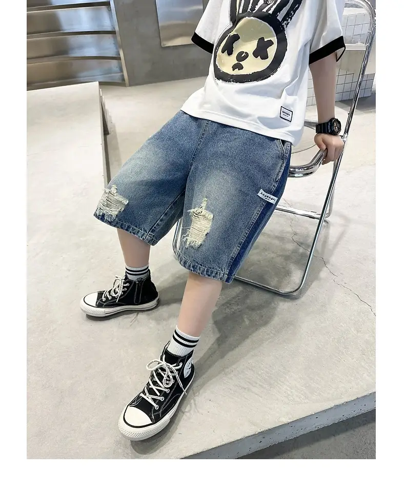 Korean Style Ripped Denim Shorts for Girls 2026 — feature 14