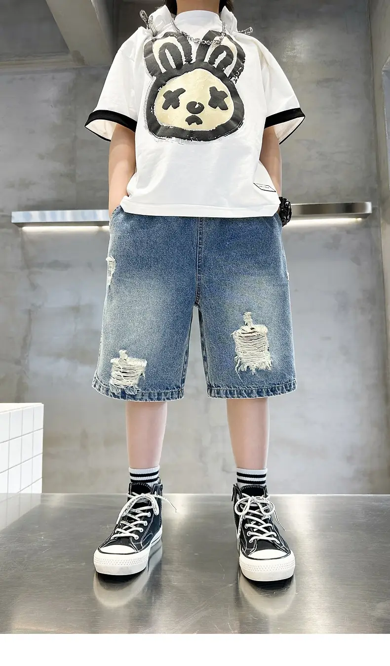 Korean Style Ripped Denim Shorts for Girls 2026 — feature 5