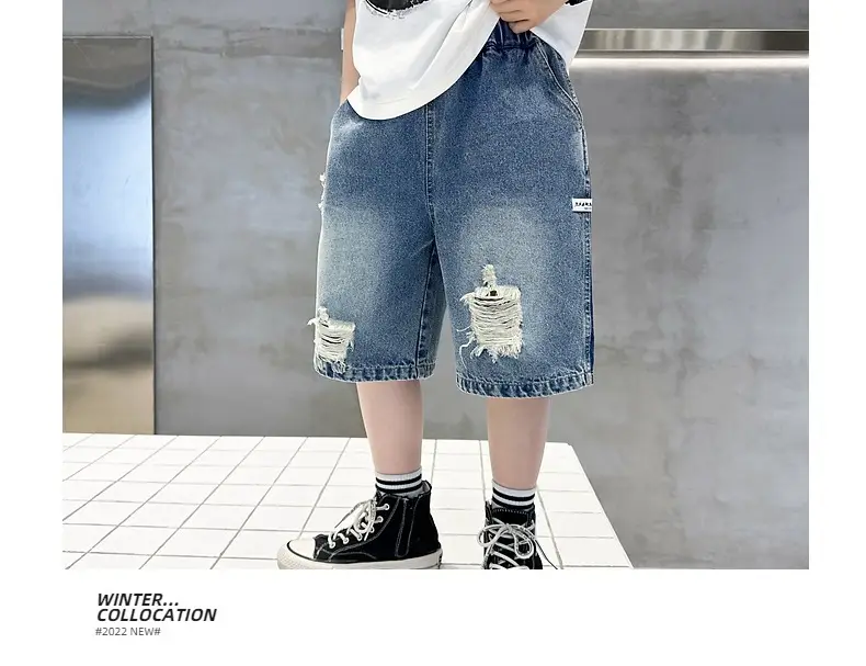 Korean Style Ripped Denim Shorts for Girls 2026 — feature 6