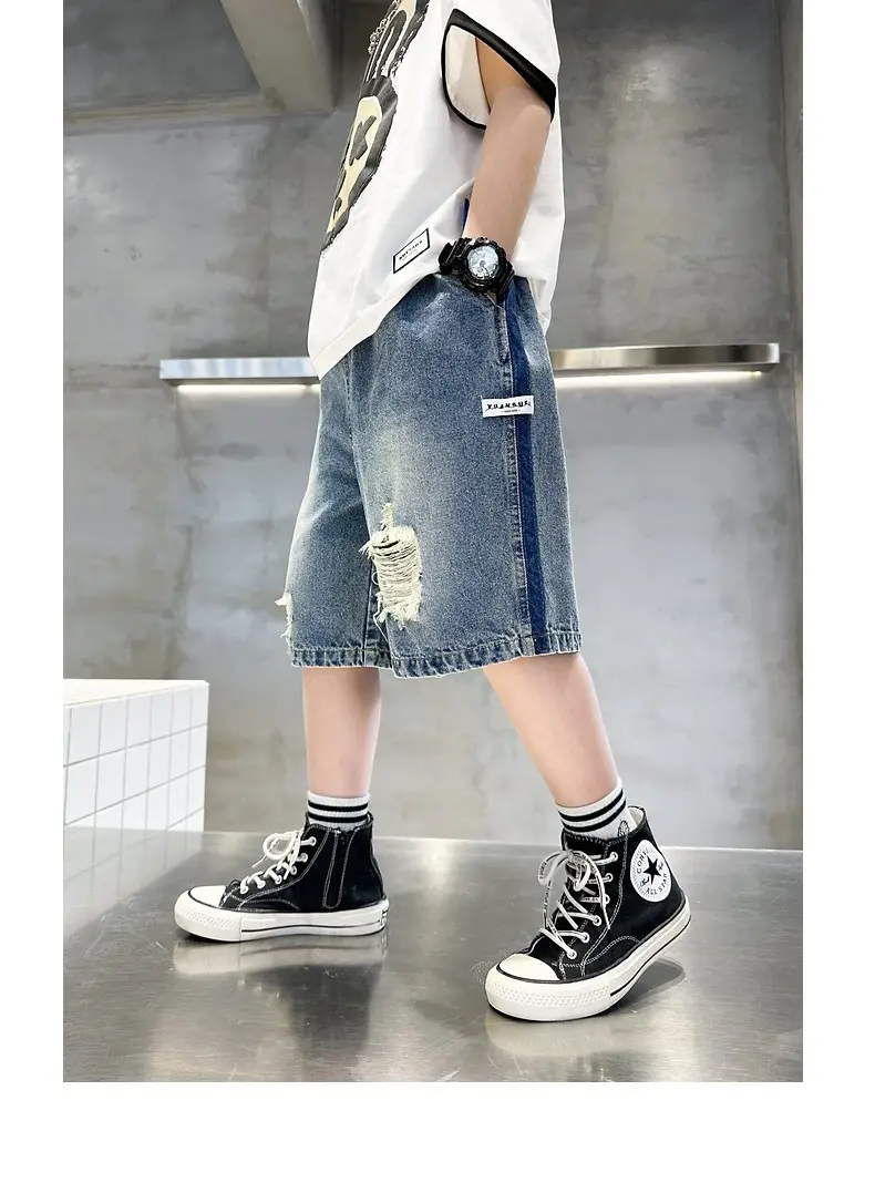 Korean Style Ripped Denim Shorts for Girls 2026 — feature 7