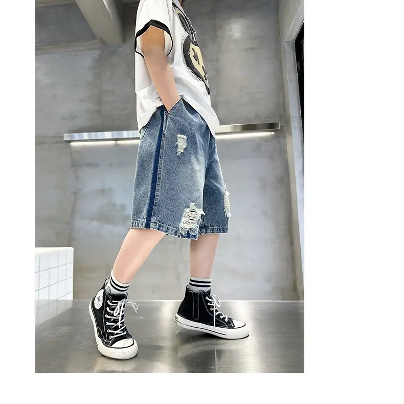 Korean Style Ripped Denim Shorts for Girls 2026 — feature 9