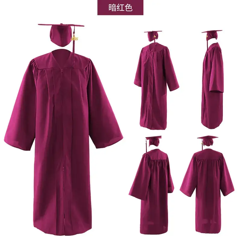 2025 Graduation Gown Yellow High School College Uniform — feature 11