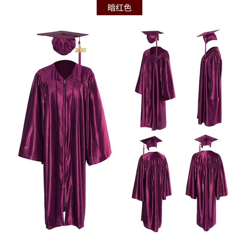 2025 Graduation Gown Yellow High School College Uniform — feature 25