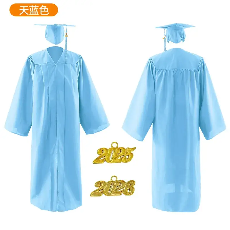 2025 Graduation Gown Yellow High School College Uniform - Image 10