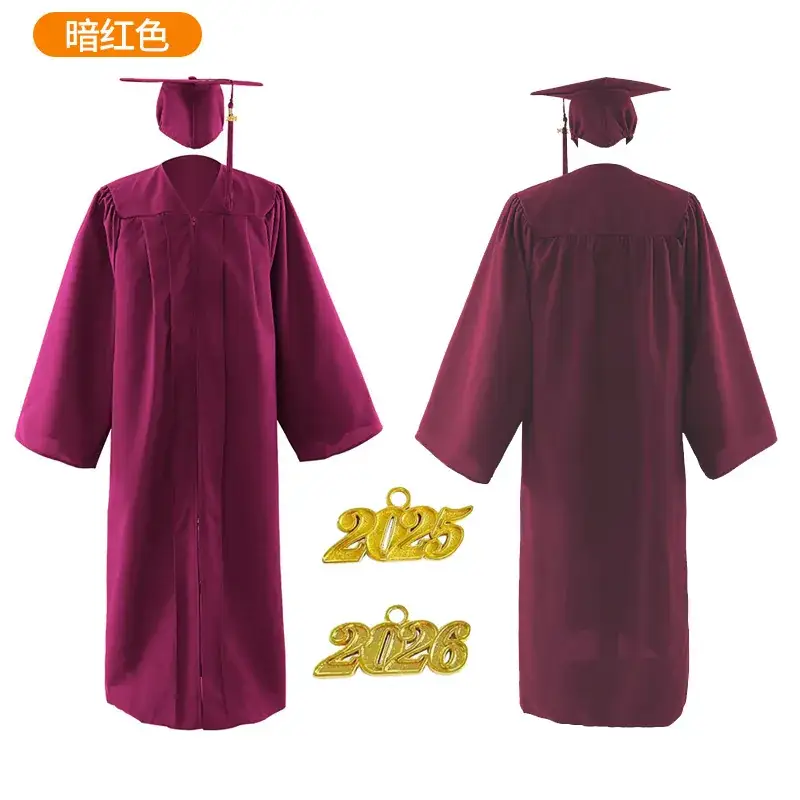 2025 Graduation Gown Yellow High School College Uniform - Image 12