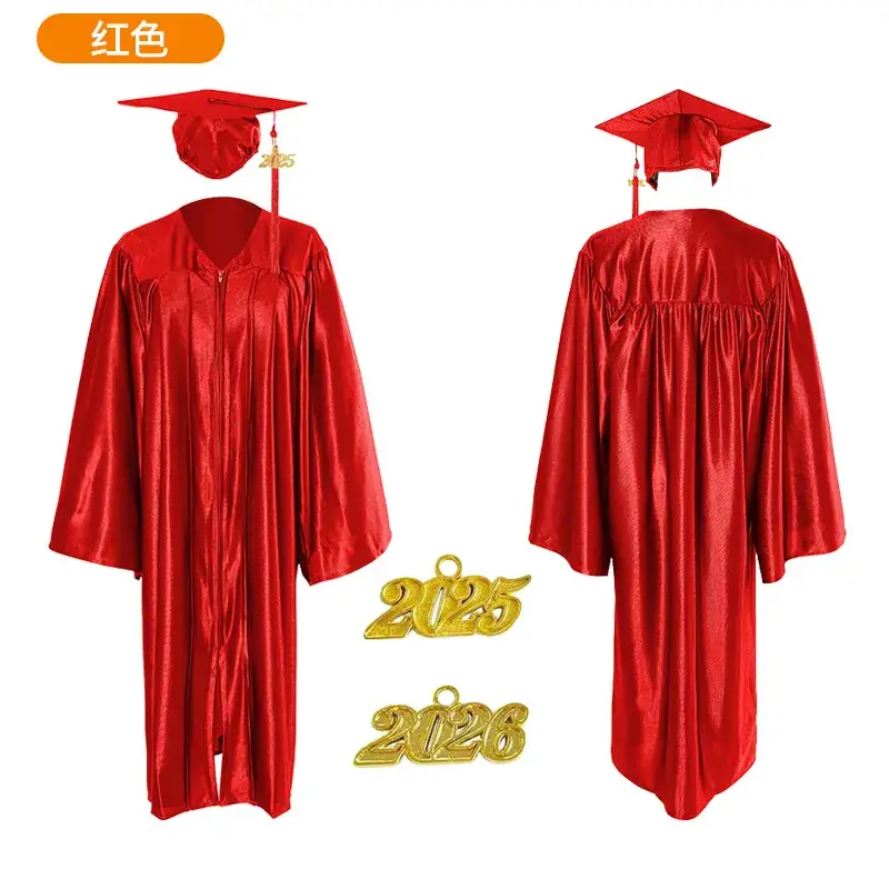 2025 Graduation Gown Yellow High School College Uniform - Image 14