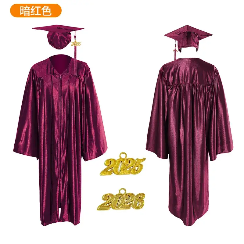 2025 Graduation Gown Yellow High School College Uniform - Image 24