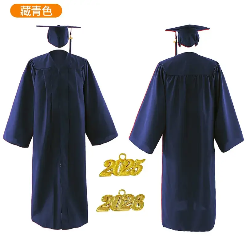 2025 Graduation Gown Yellow High School College Uniform - Image 7