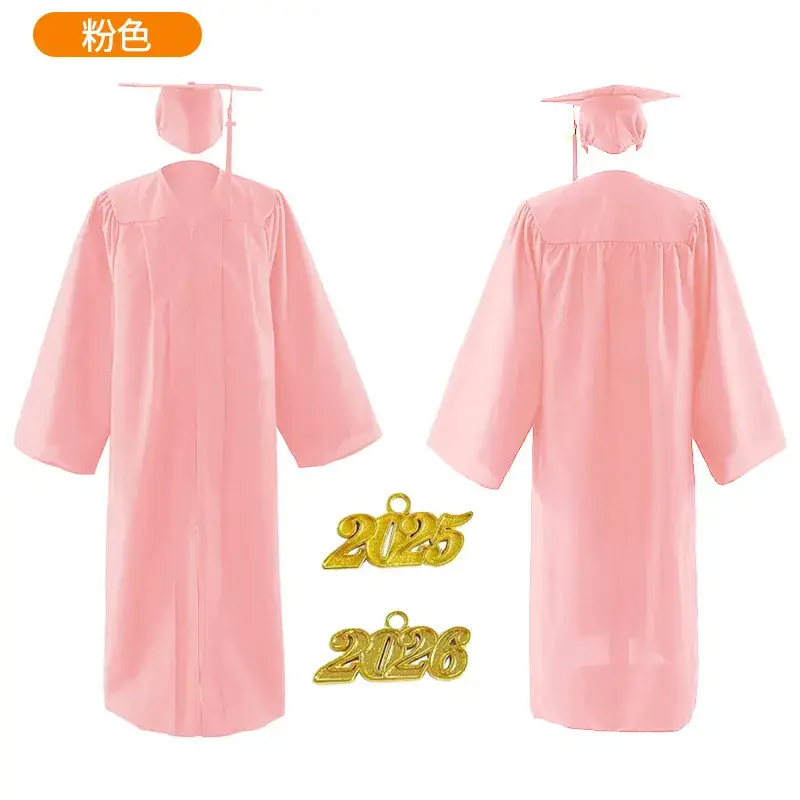 2025 Graduation Gown Yellow High School College Uniform - Image 8