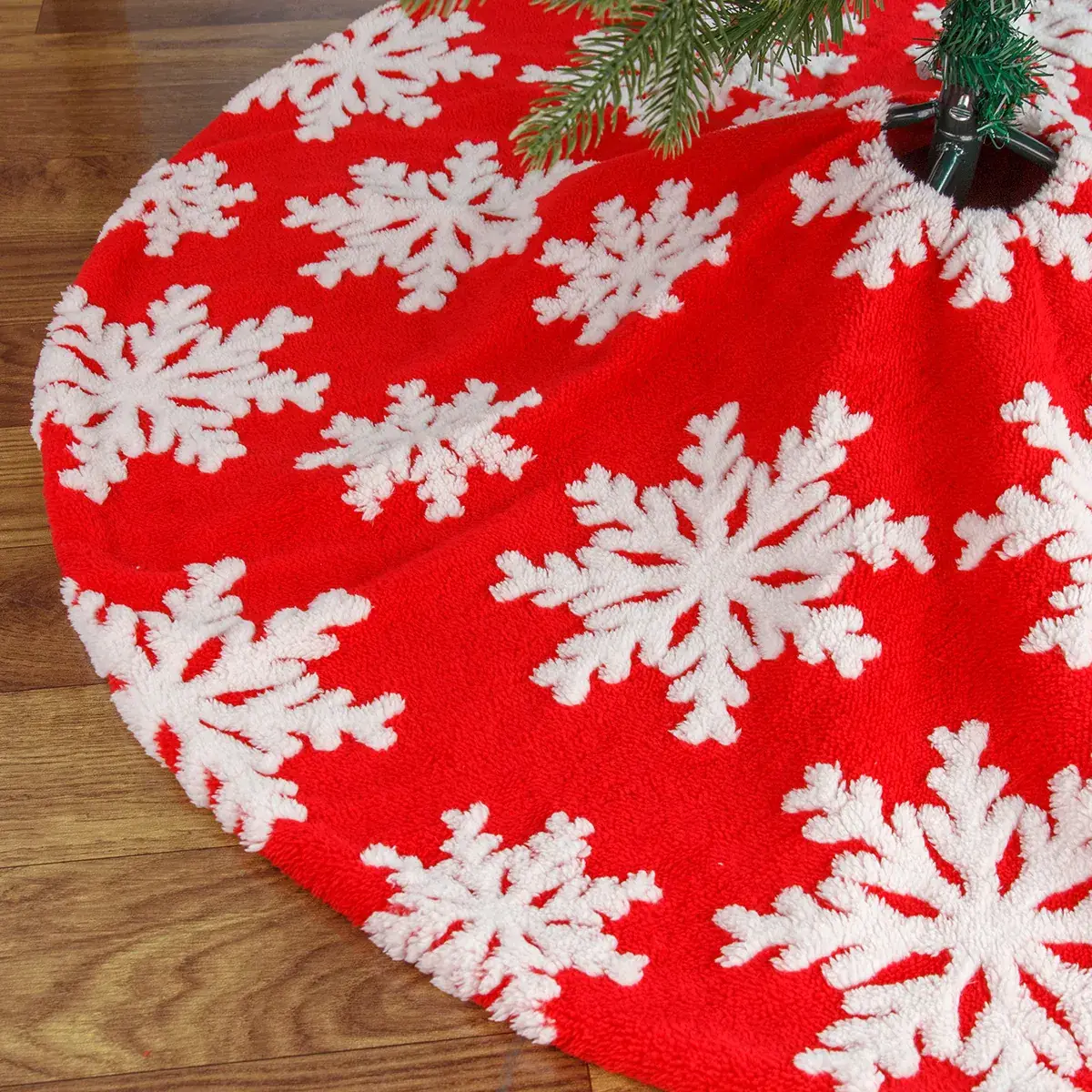 New Christmas Tree Dress Apron Velvet Cotton Wool 90cm