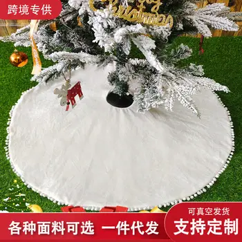 New Christmas Tree Dress Apron Velvet Cotton Wool 90cm — feature 2