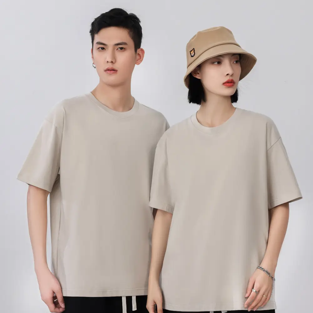 Men Summer Cotton T-Shirt Off-Shoulder Loose Fit - Image 14