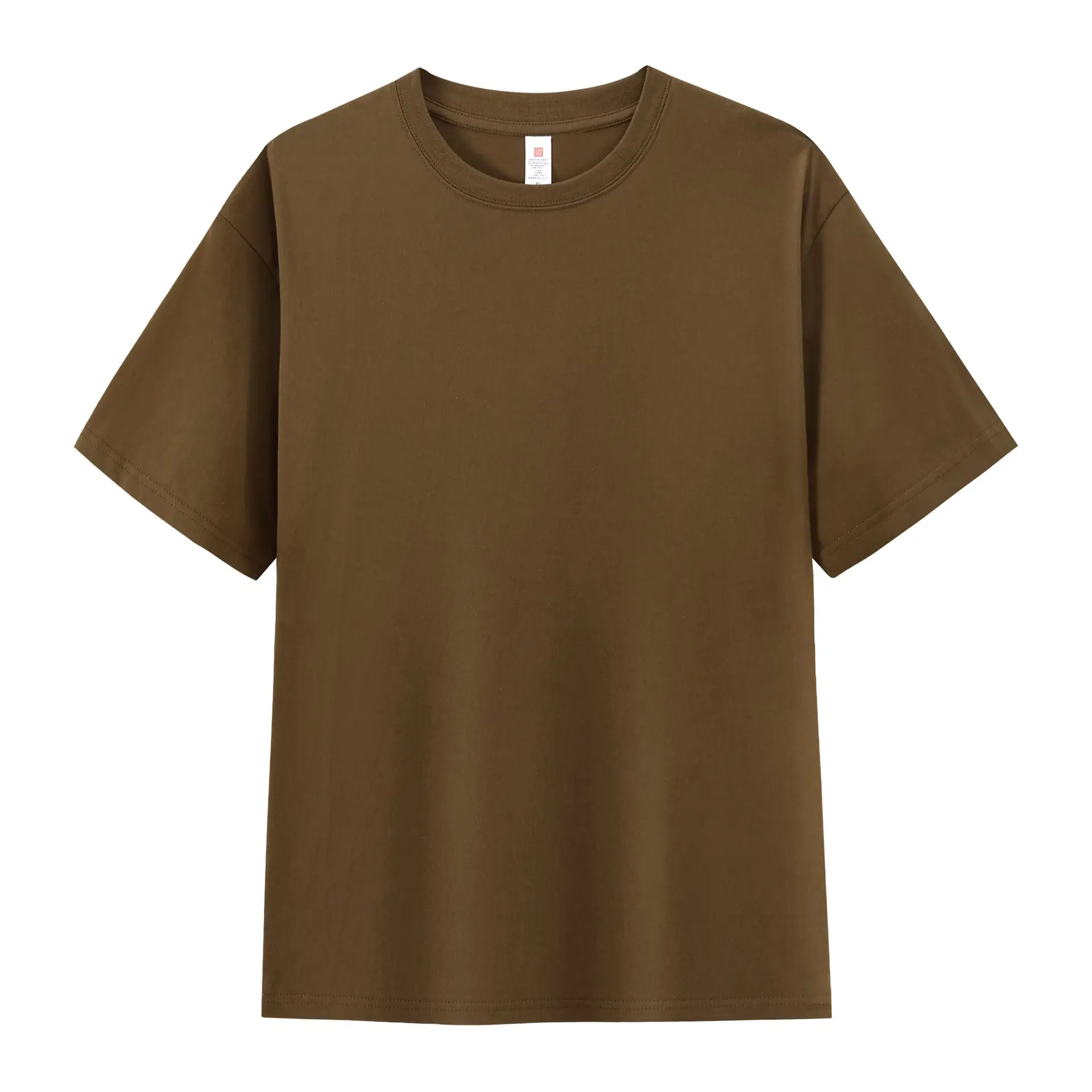 Men Summer Cotton T-Shirt Off-Shoulder Loose Fit - Image 16