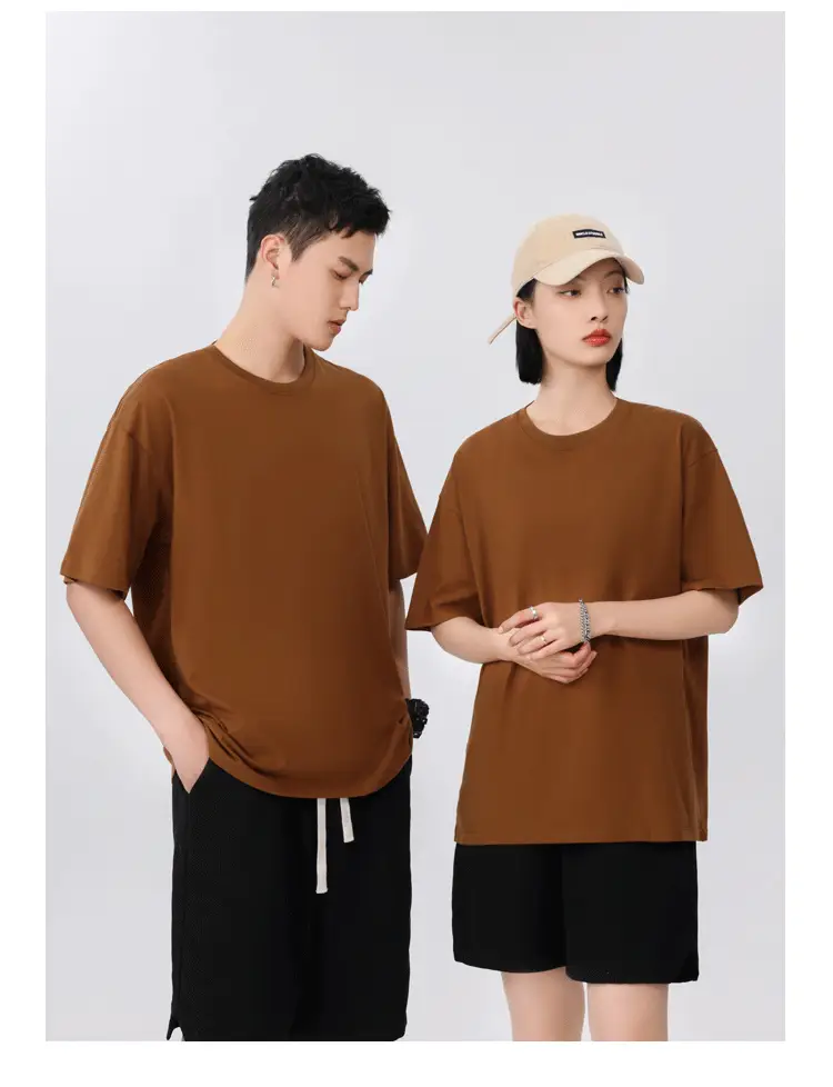 Men Summer Cotton T-Shirt Off-Shoulder Loose Fit — feature 11