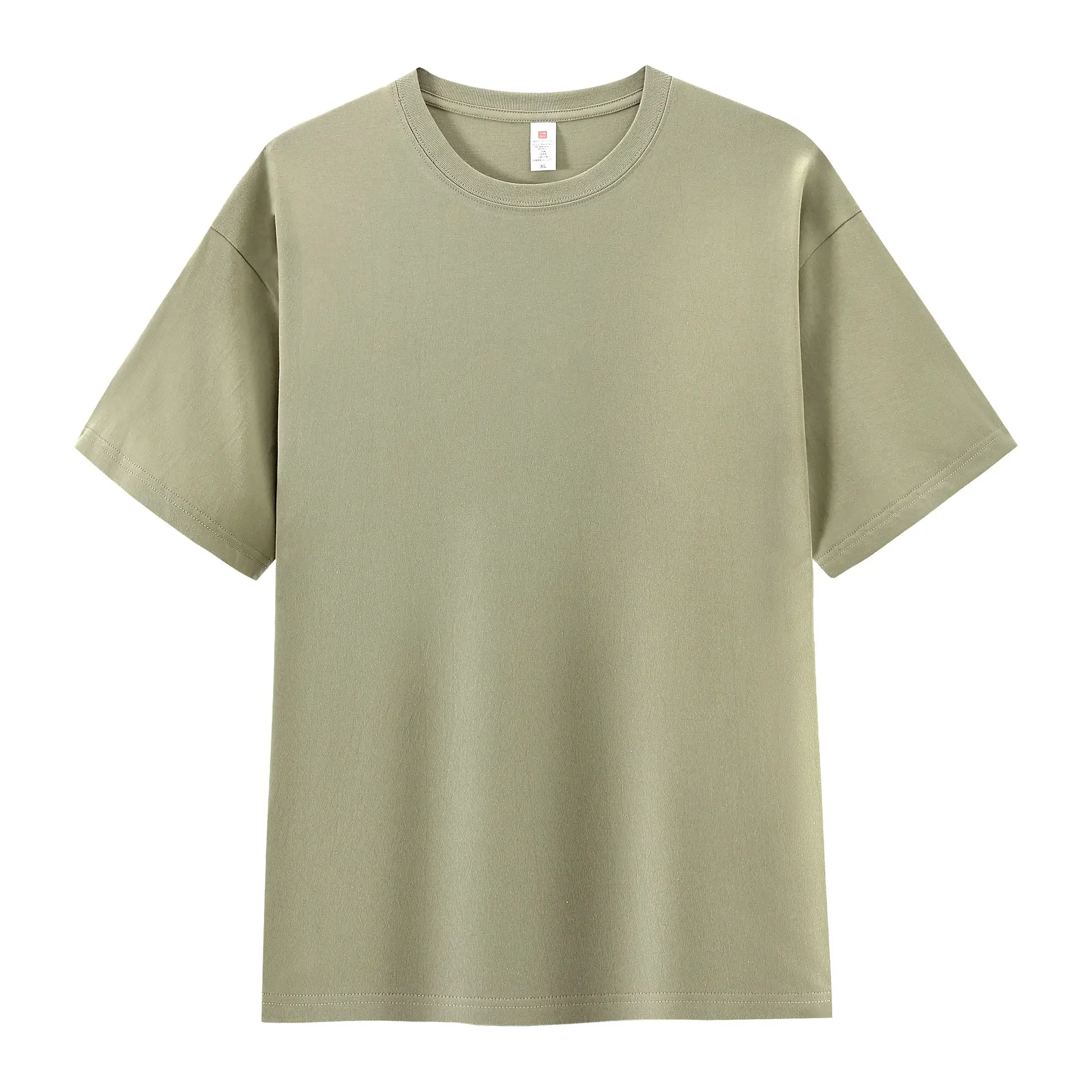 Men Summer Cotton T-Shirt Off-Shoulder Loose Fit - Image 10