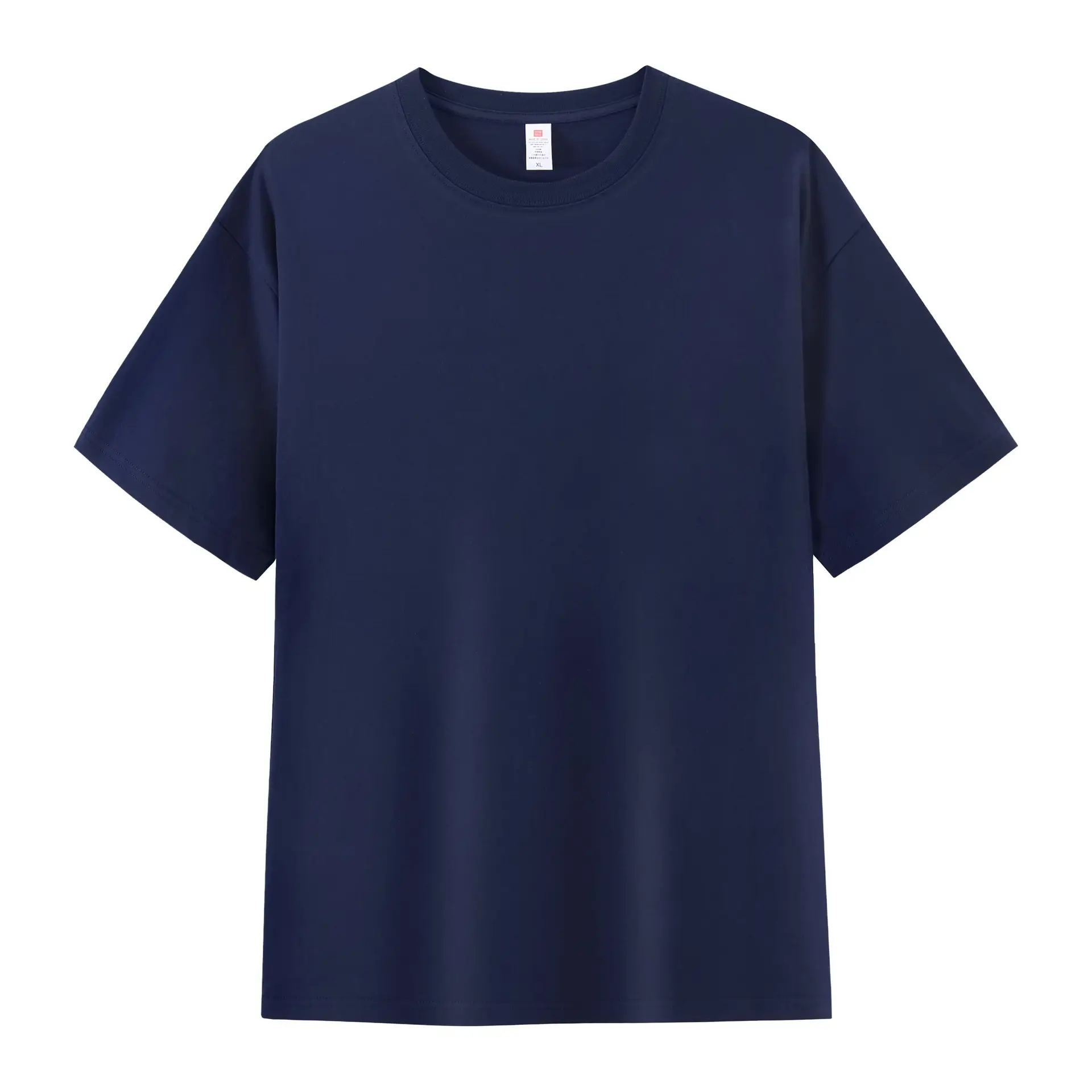 Men Summer Cotton T-Shirt Off-Shoulder Loose Fit - Image 4