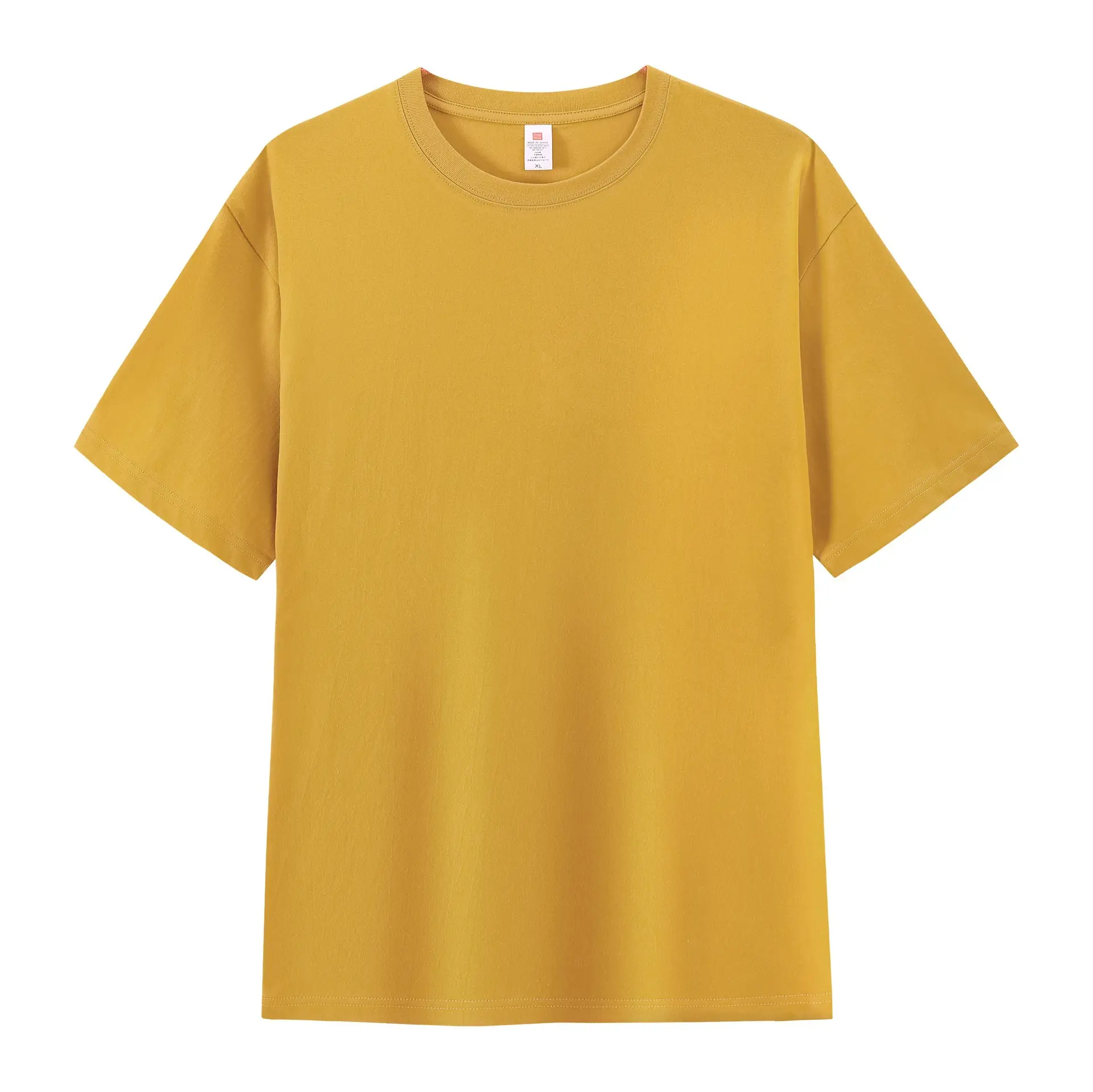 Men Summer Cotton T-Shirt Off-Shoulder Loose Fit - Image 5