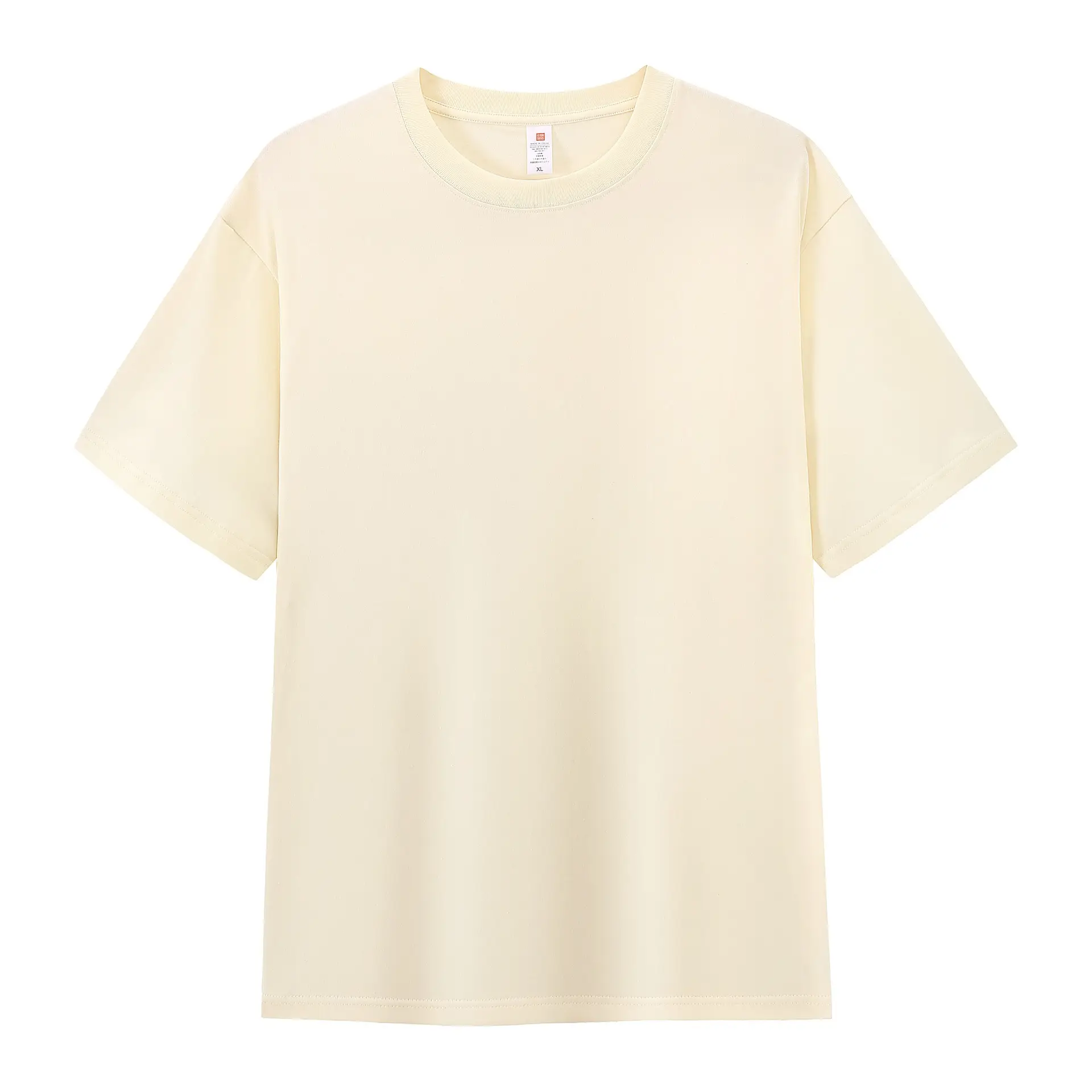 Men Summer Cotton T-Shirt Off-Shoulder Loose Fit - Image 6