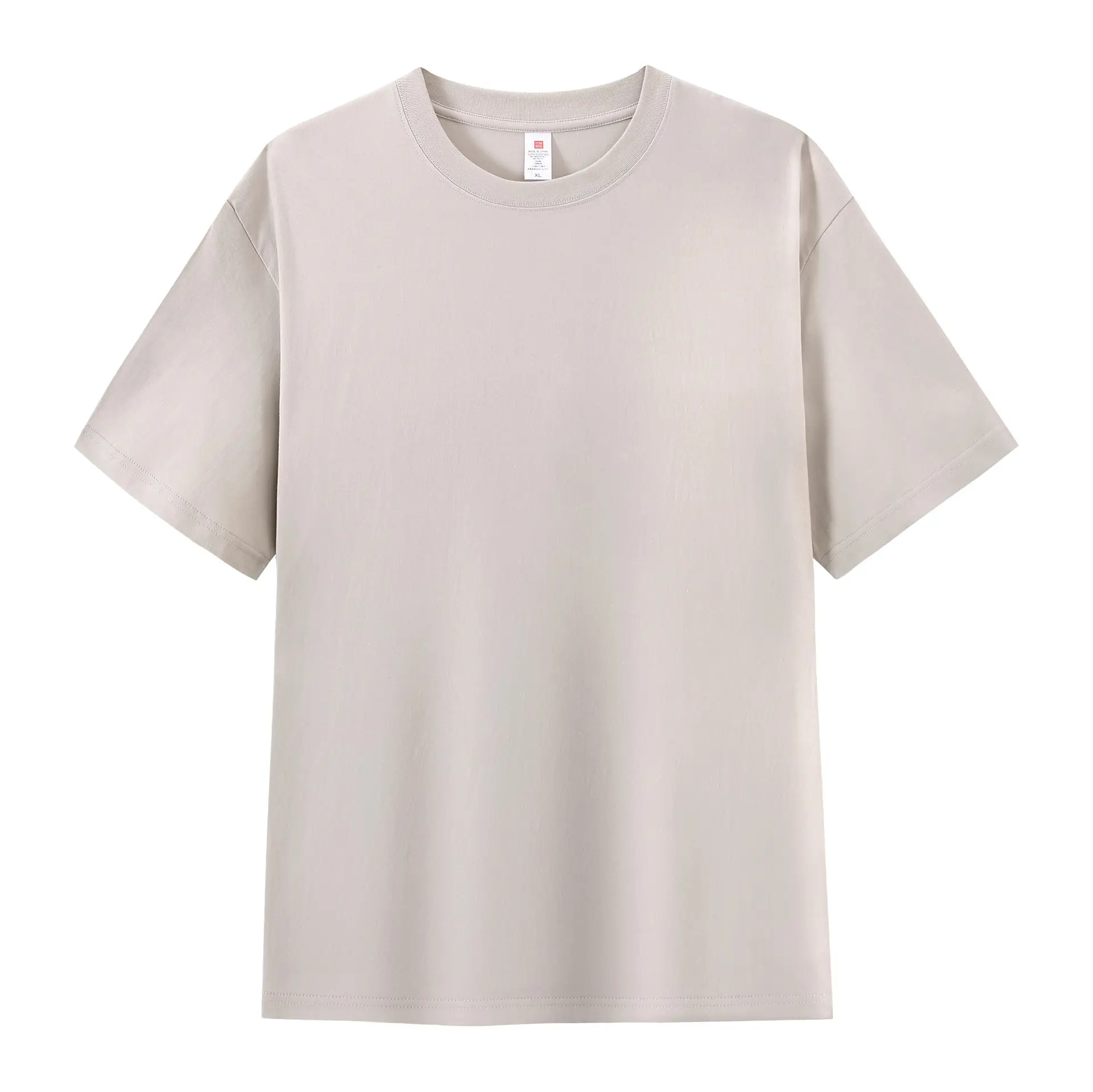 Men Summer Cotton T-Shirt Off-Shoulder Loose Fit - Image 7
