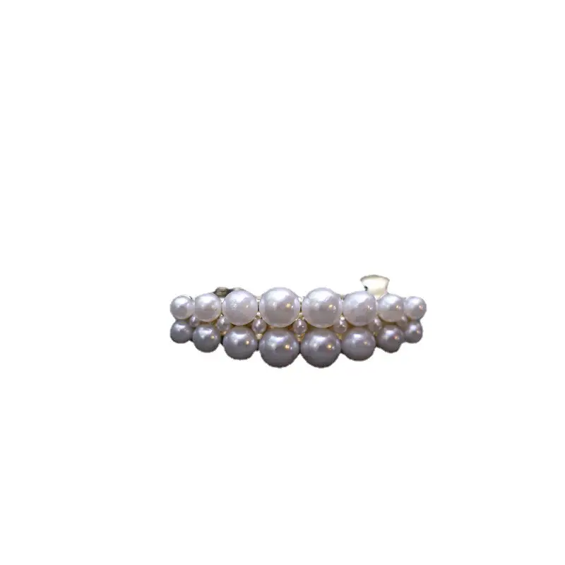 Women's Pearl Hair Clip for Spring with Side Bangs