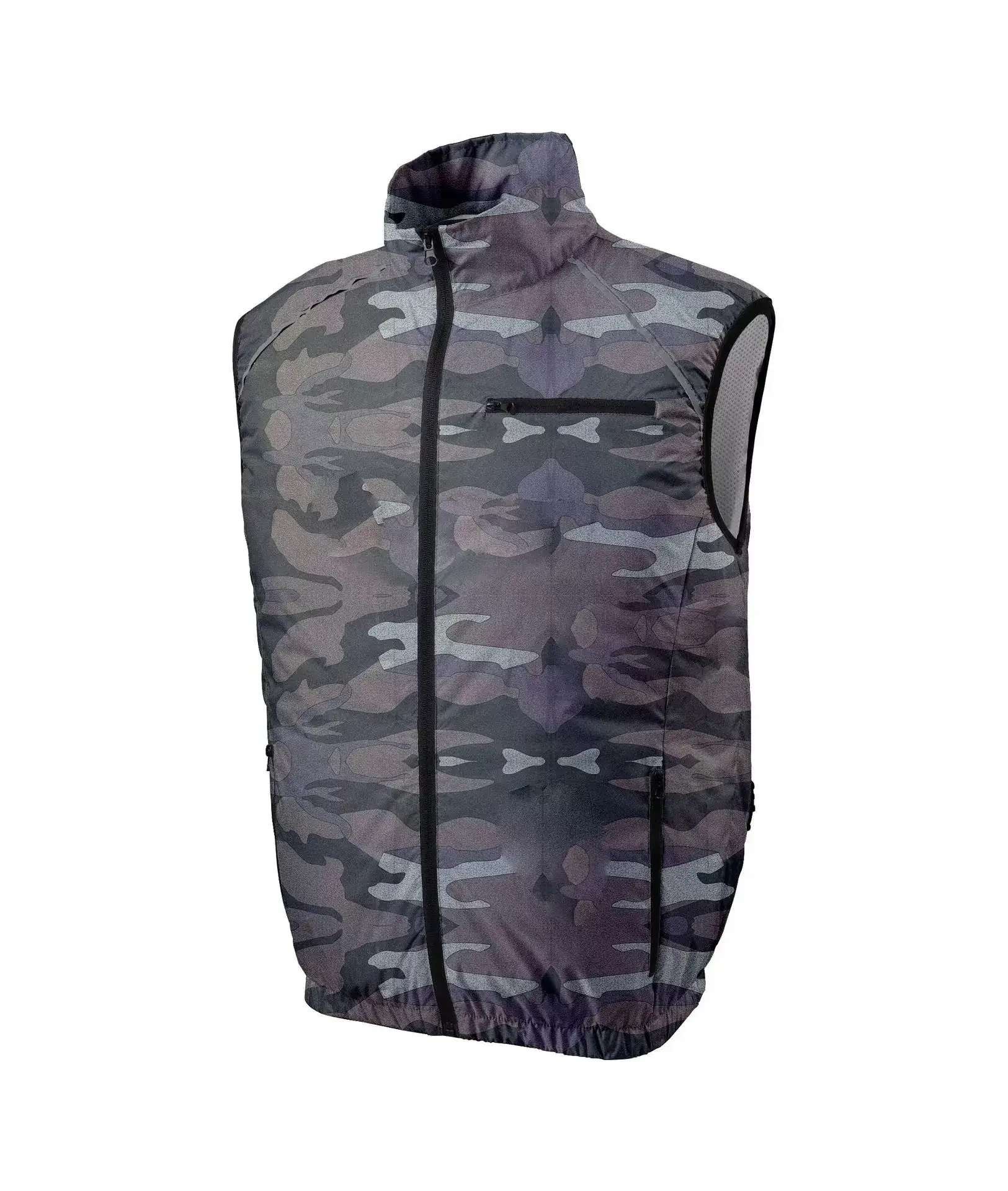2025 Summer Blue Camo Work Vest with Zip Front - Image 10