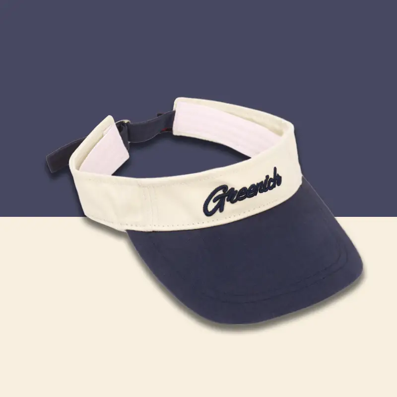 Women Sunscreen Hat with Letter Print & UV Cover - Image 2