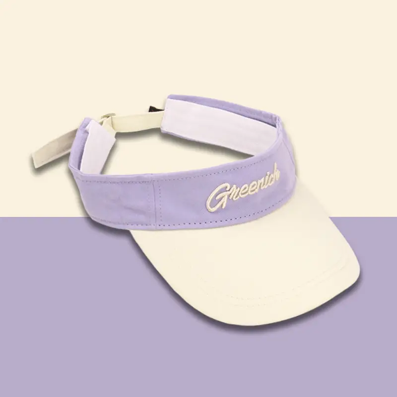 Women Sunscreen Hat with Letter Print & UV Cover - Image 3