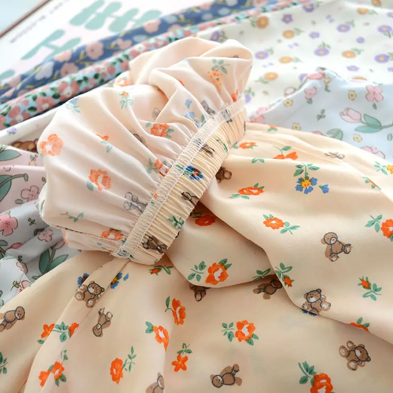 Girls Floral Cotton Pants Summer Casual Anti-Mosquito — feature 11