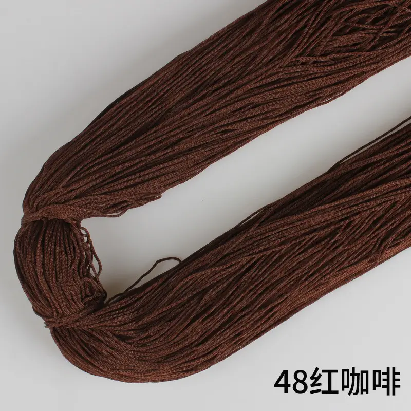 Ice Silk Line Hollow Line Ice Silk Line Thin Line Polyester Line Upgraded Edition Hand-woven Crochet Shoes Line Hook Bag Summer Hat