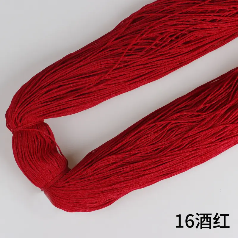 Ice Silk Line Hollow Line Ice Silk Line Thin Line Polyester Line Upgraded Edition Hand-woven Crochet Shoes Line Hook Bag Summer Hat