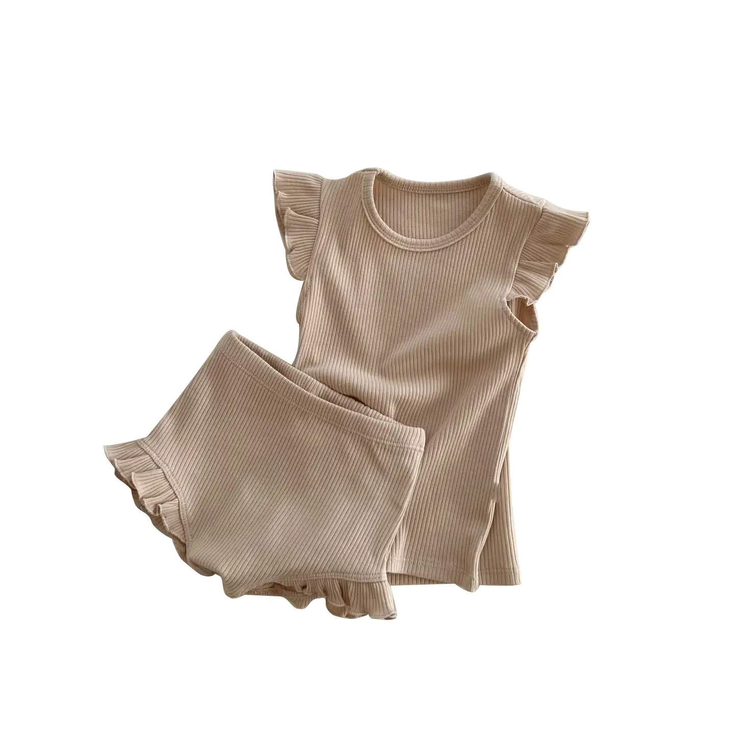Baby Boys Summer Cotton Suit Brown Short Sleeve T-shirt Pants - Image 9