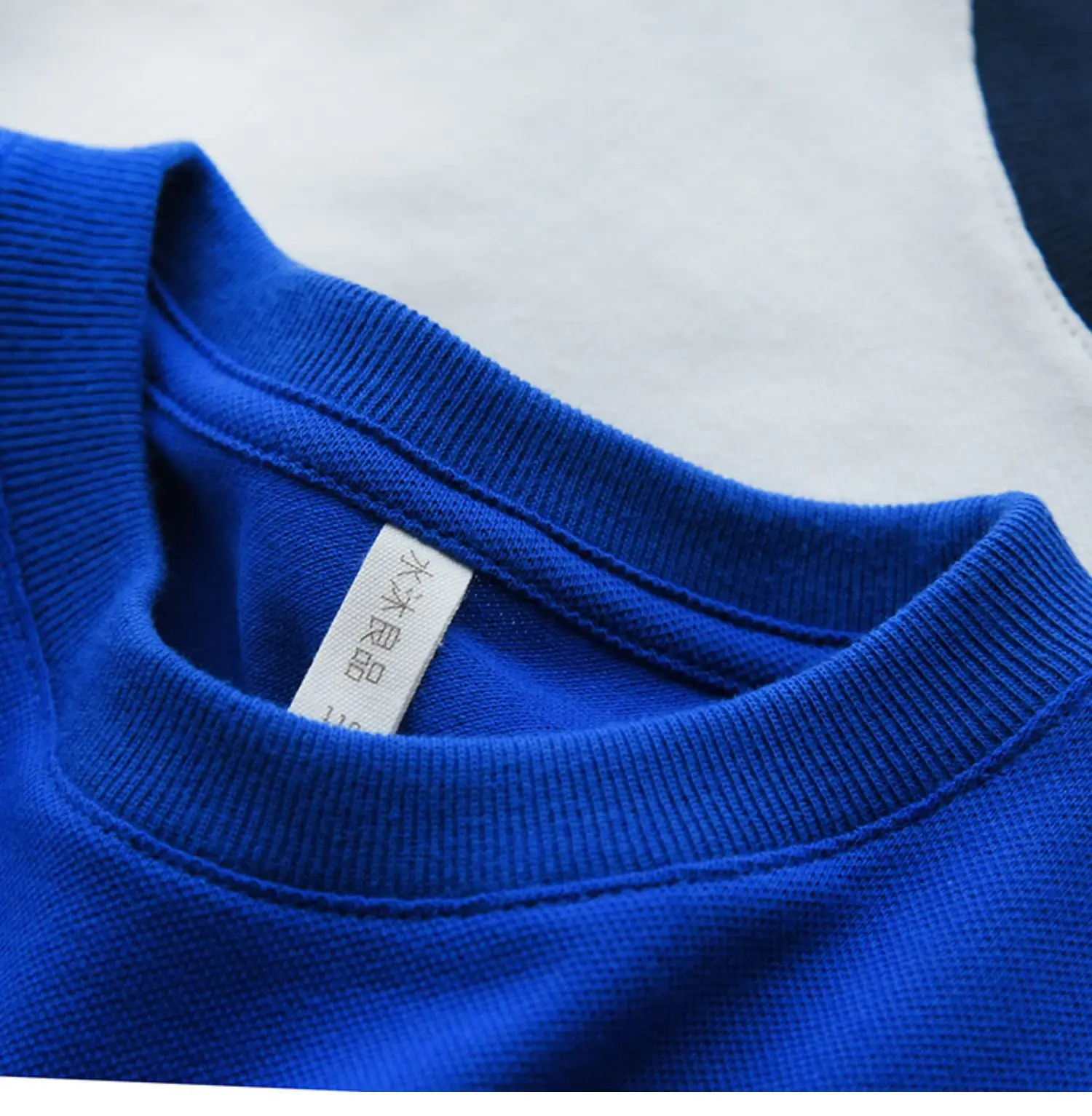 Children's Pique Cotton Light Blue Round Neck T-Shirt — feature 31