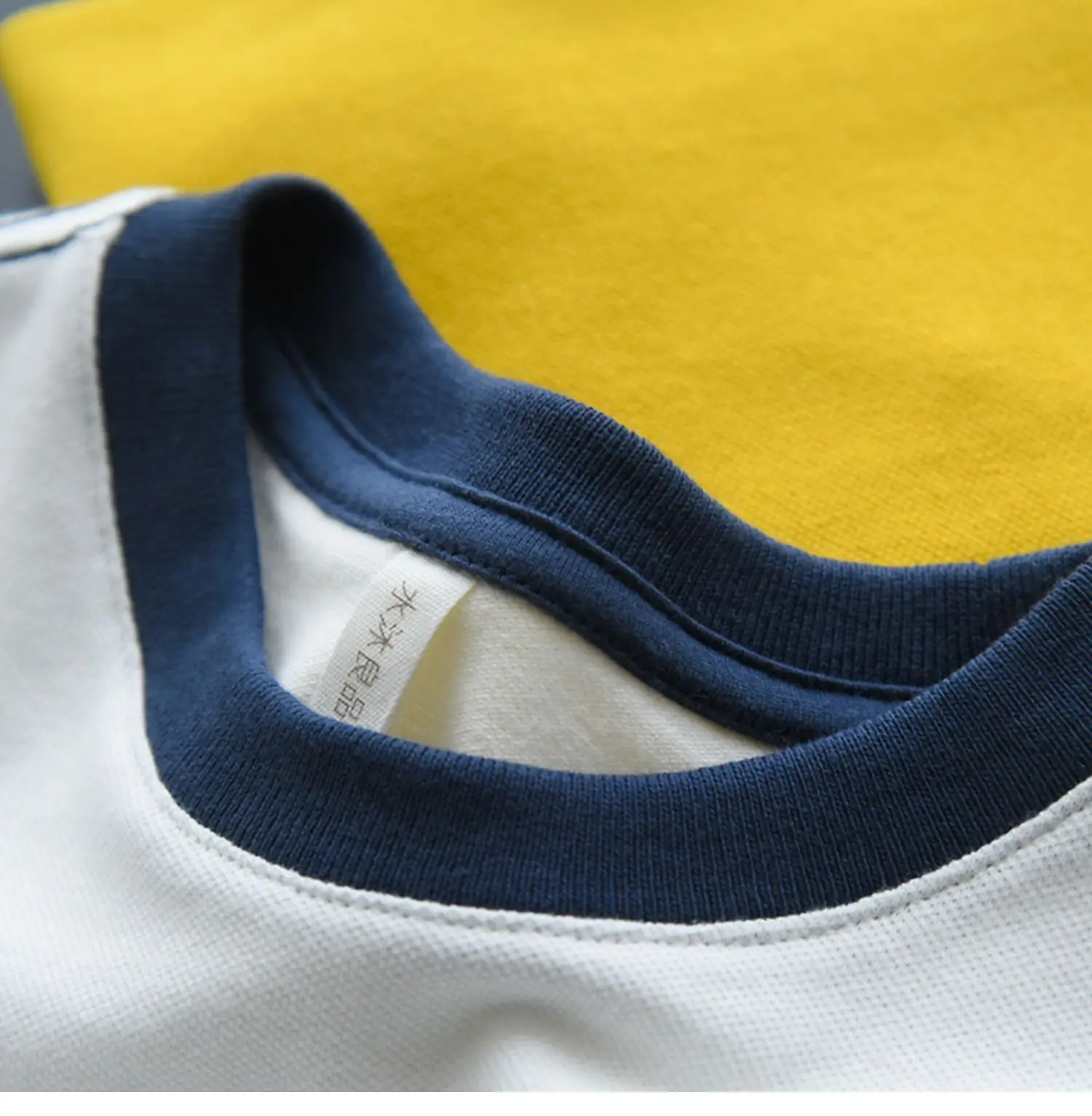 Children's Pique Cotton Light Blue Round Neck T-Shirt — feature 35