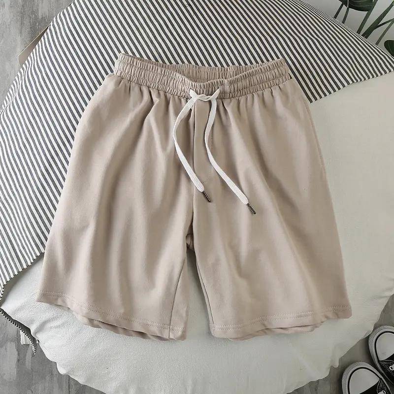 Black Loose Fit Casual Shorts Set for Men - Image 2