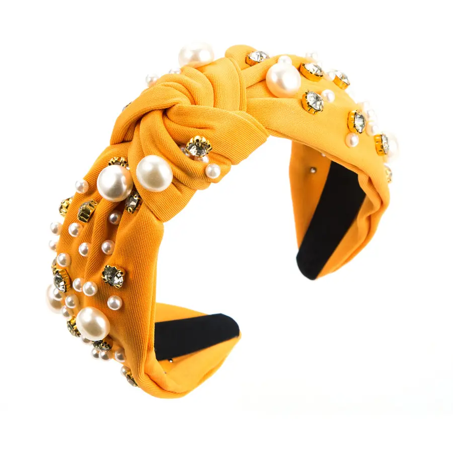Pearl & Diamond Hairband for Women Pink Elegant - Image 14