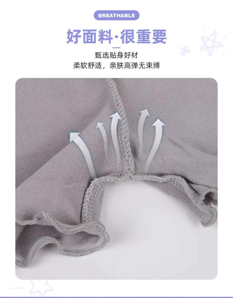 Children's Gray Bow Boxer Briefs with Lace Trim — feature 5