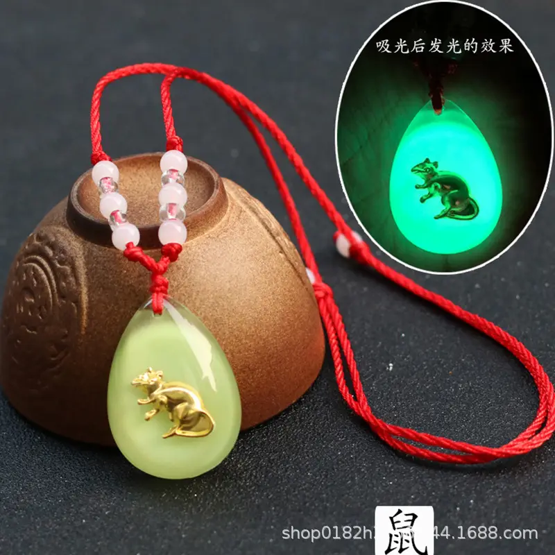Luminous 12 Zodiac Pendant Red Rope Wholesale - Image 17