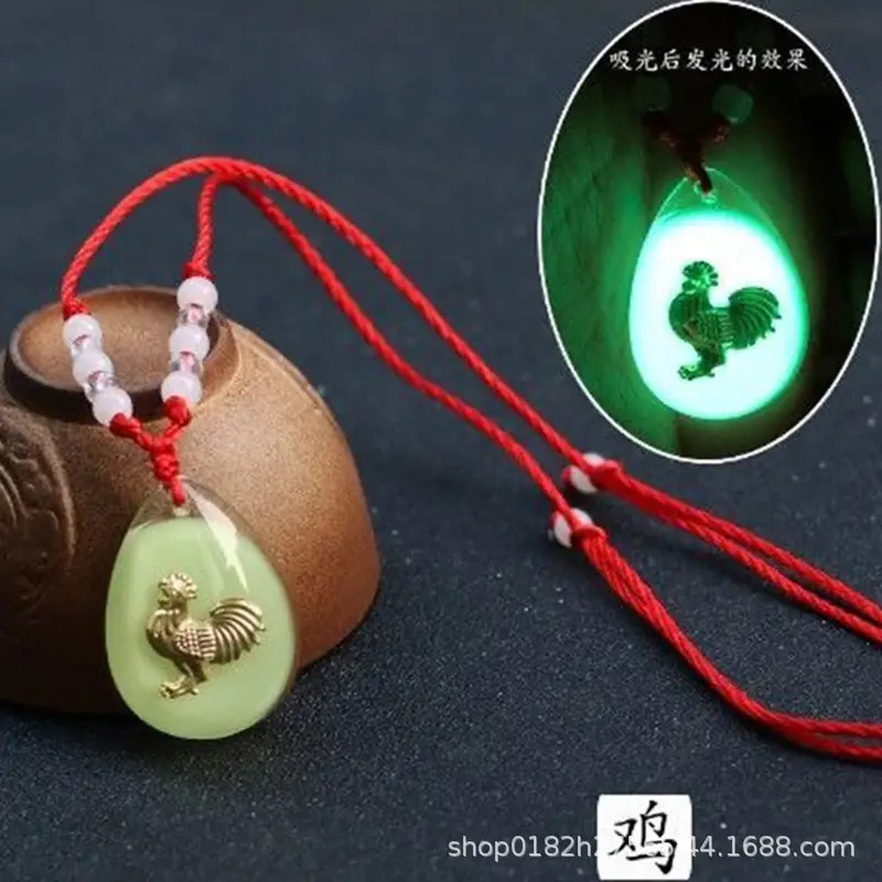 Luminous 12 Zodiac Pendant Red Rope Wholesale — feature 14