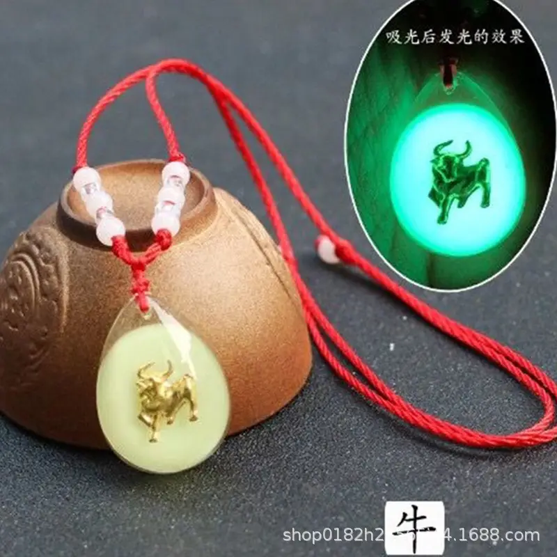 Luminous 12 Zodiac Pendant Red Rope Wholesale — feature 6