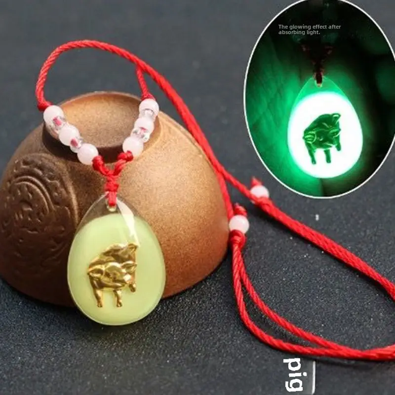 Luminous 12 Zodiac Pendant Red Rope Wholesale - Image 12