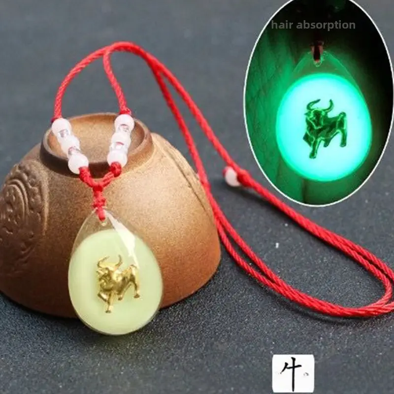 Luminous 12 Zodiac Pendant Red Rope Wholesale - Image 2