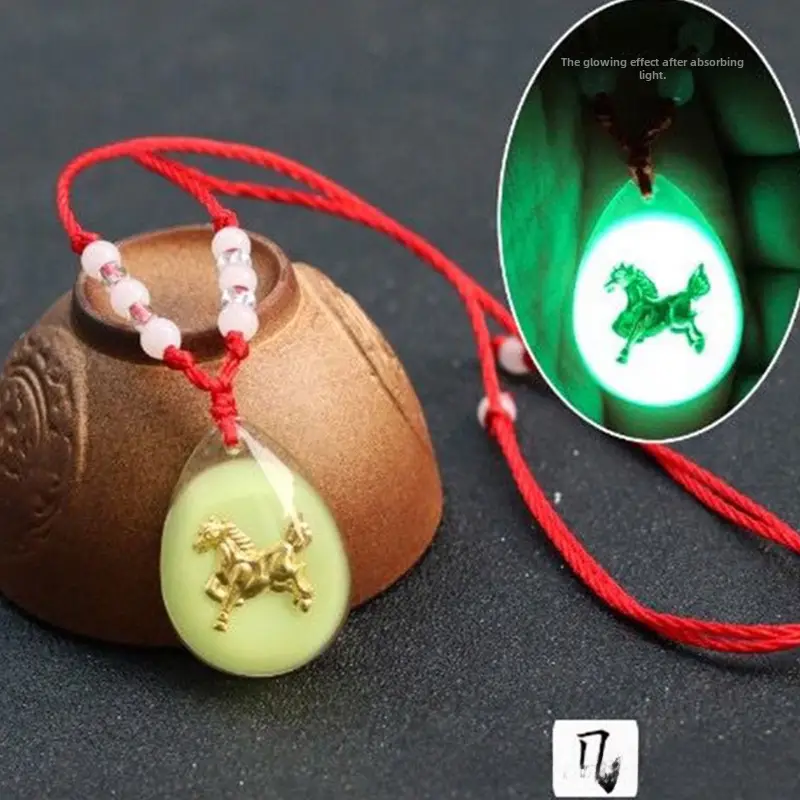 Luminous 12 Zodiac Pendant Red Rope Wholesale - Image 7