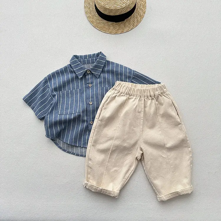 Green Radish Stamped Casual Pants for Boys Girls Spring Autumn - Image 7